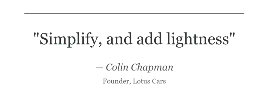 Colin Chapman Quote